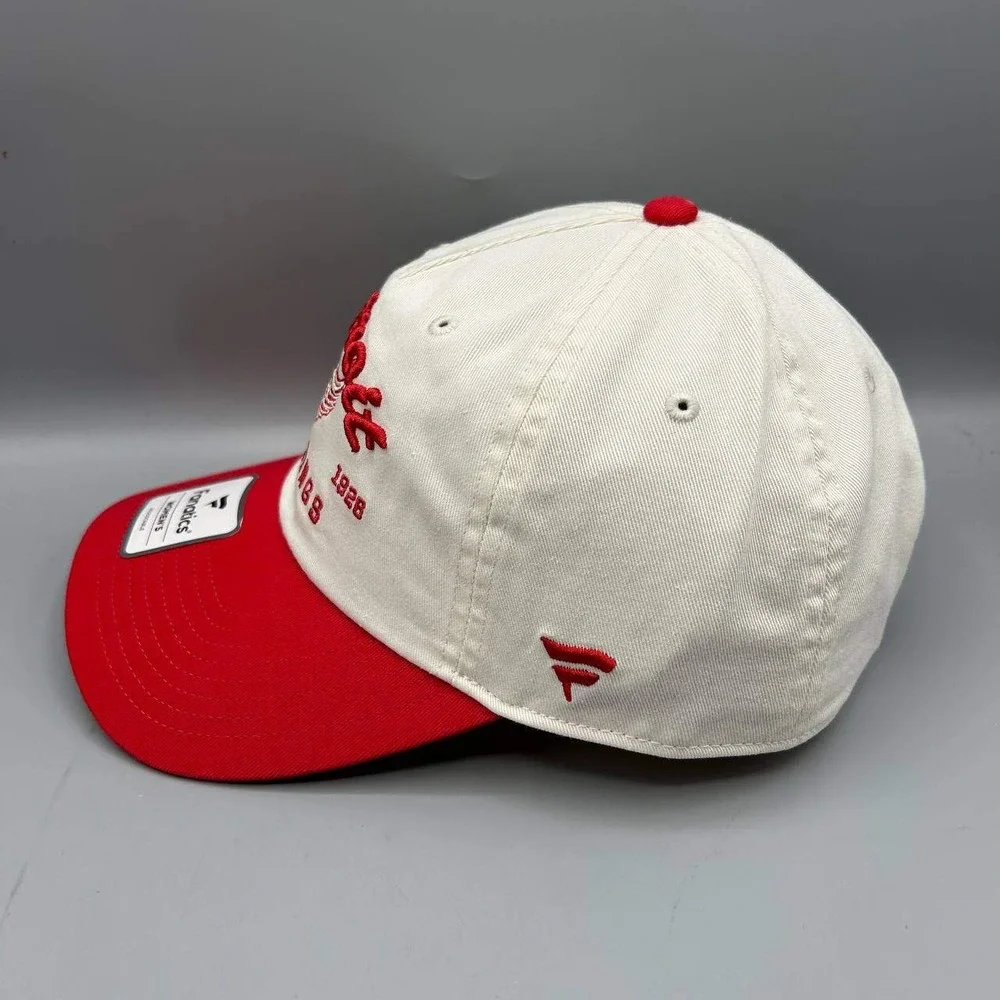 Detroit Red Wings Hat Women White Red NHL Fanatics Strap Back Cap Cotton New